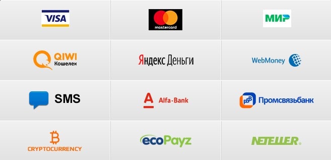Платёжные системы Jozz Casino